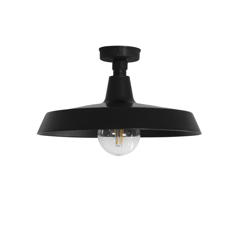 Heronia Φωτιστικό Οροφής US-GAS CE Μονόφωτο Πλαστικό Μα